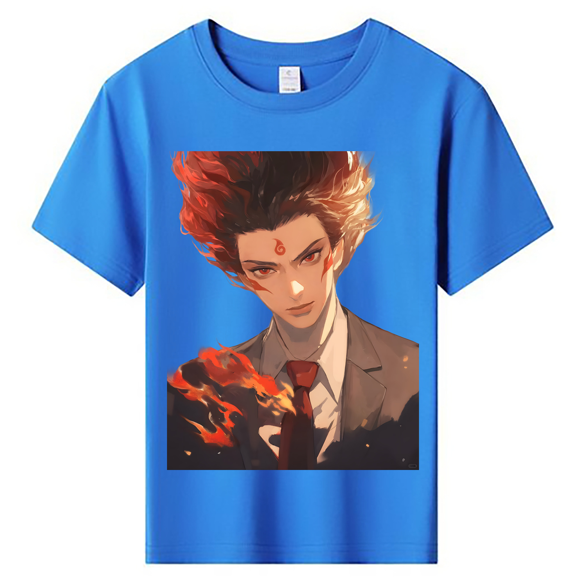 （画像用） Ne Zha 2 ナタ 魔童の大暴れ 綿100％キッズTシャツ（フロントプリント）